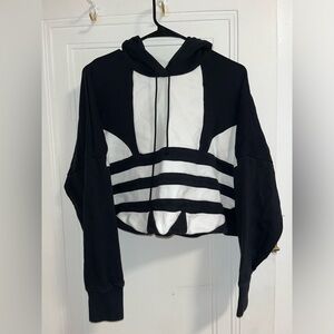adidas Black and White Women's Sweatshirt